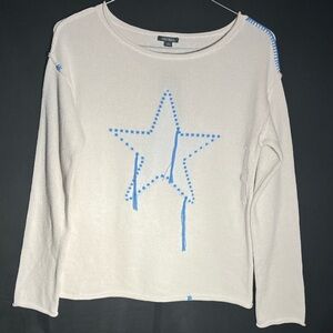 Wild Fable Americana Star Wide Crewneck Sweater